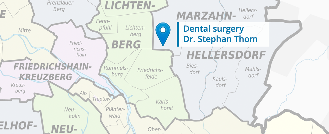 Berlin city districts - Dental surgery Dr. Stephan Thom